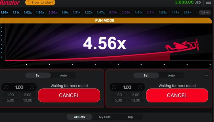 Aviator Demo experience